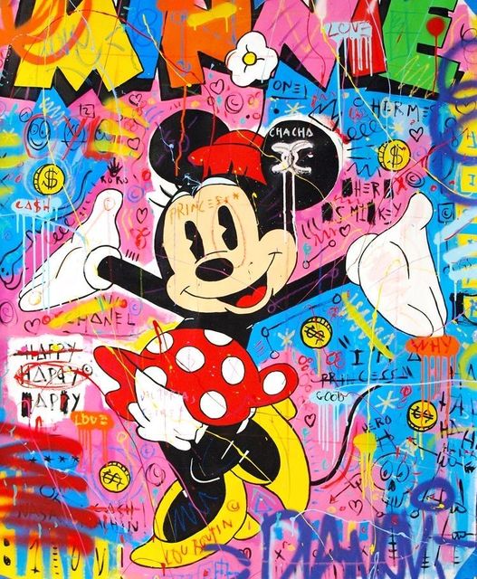 Arthia Designs - Graffiti Cartoon Mickey Mouse Canvas Art - Review