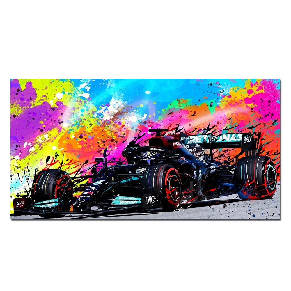 Arthia Designs - Watercolor Formula One Car Canvas Art - Review