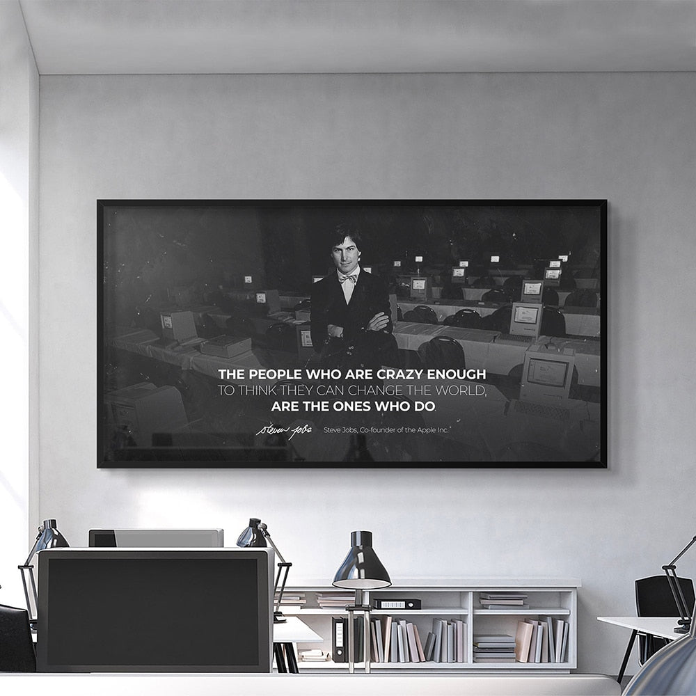 Arthia Designs - Steve Jobs Inspirational Quote Canvas Art - Review