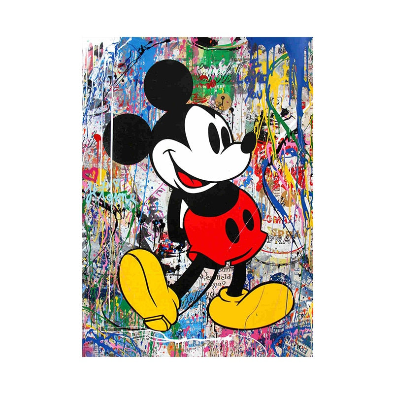 Arthia Designs - Graffiti Cartoon Mickey Mouse Canvas Art - Review