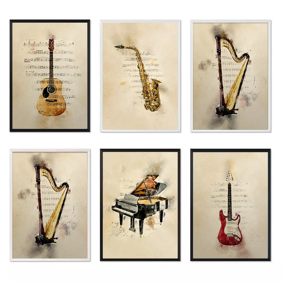 Arthia Designs - Vintage Music Instrument Canvas Art - Review