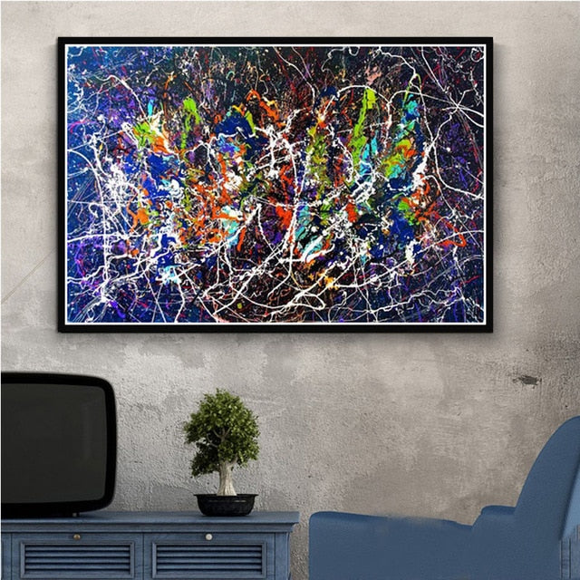 Arthia Designs - Jackson Pollock Abstract Graffiti Canvas Art - Review