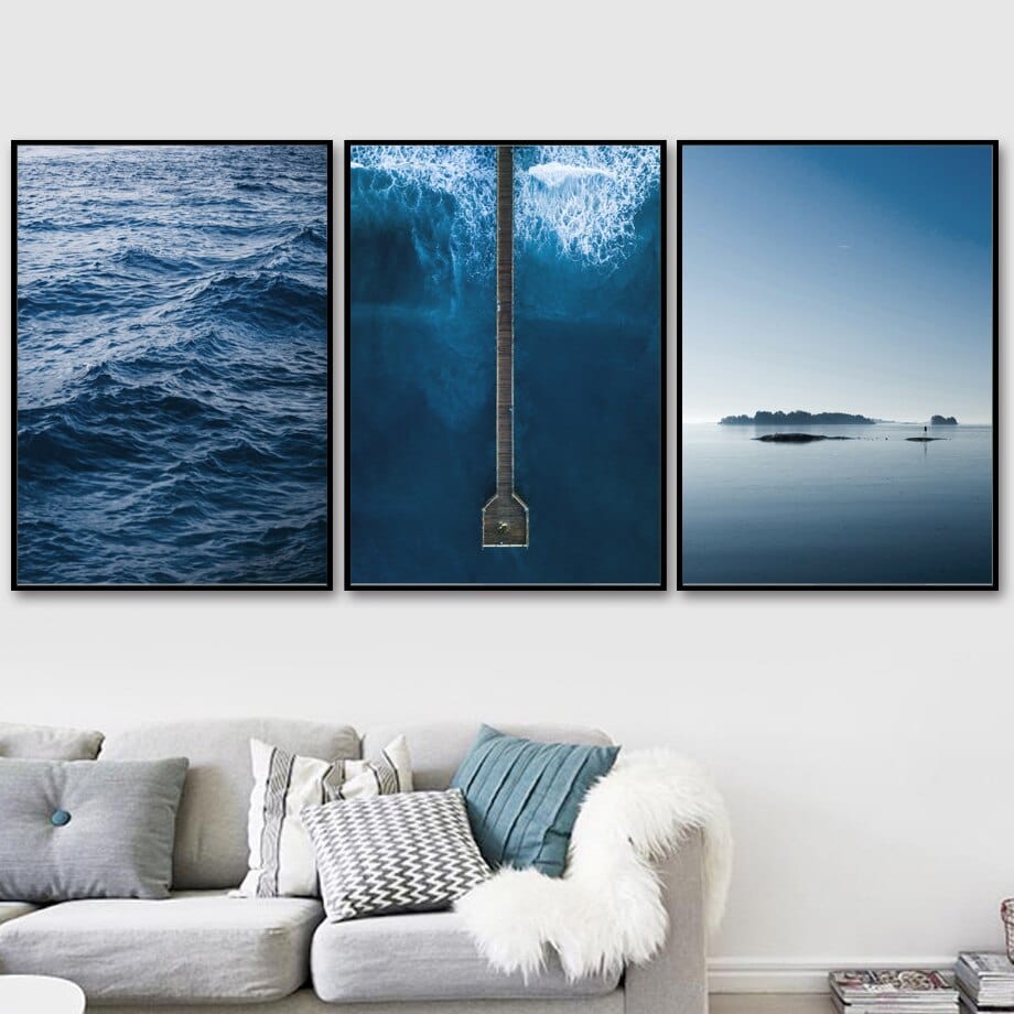 Arthia Designs - Blue Ocean Wave Canvas Art - Review