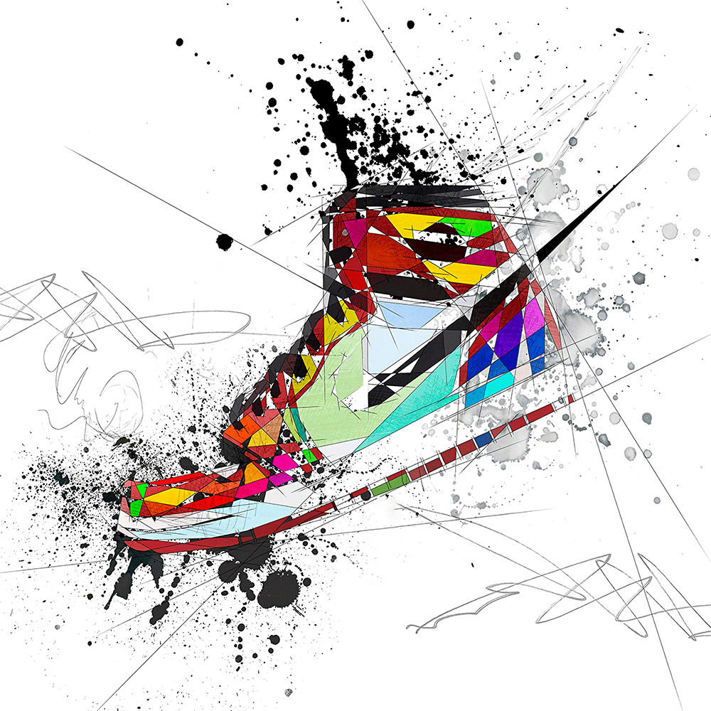 Arthia Designs - Abstract Graffiti Sports Shoes Canvas Art - Review