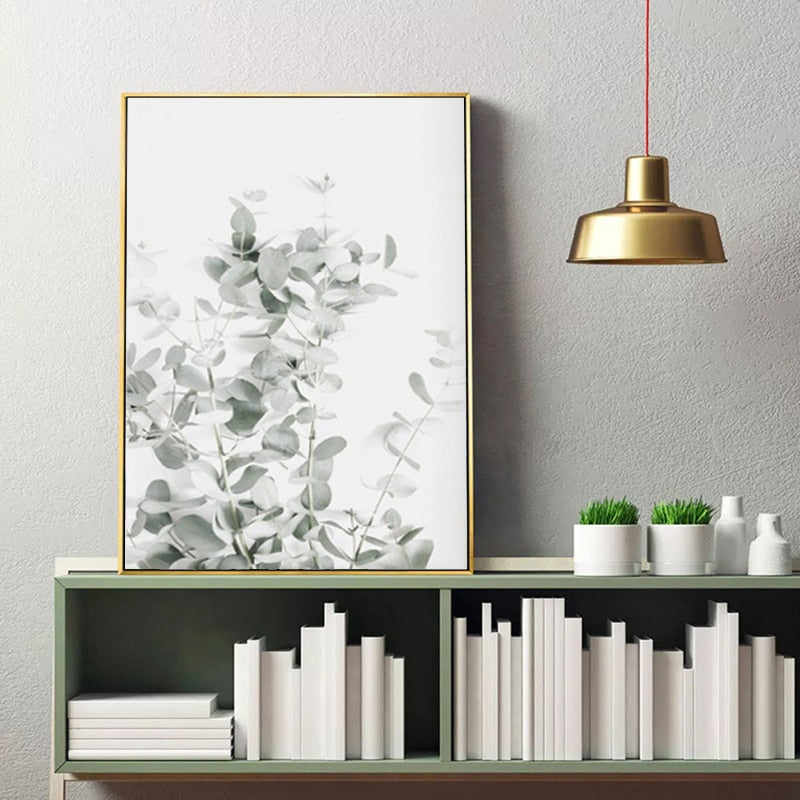 Arthia Designs - Nordic Style Green Eucalyptus Canvas Art - Review