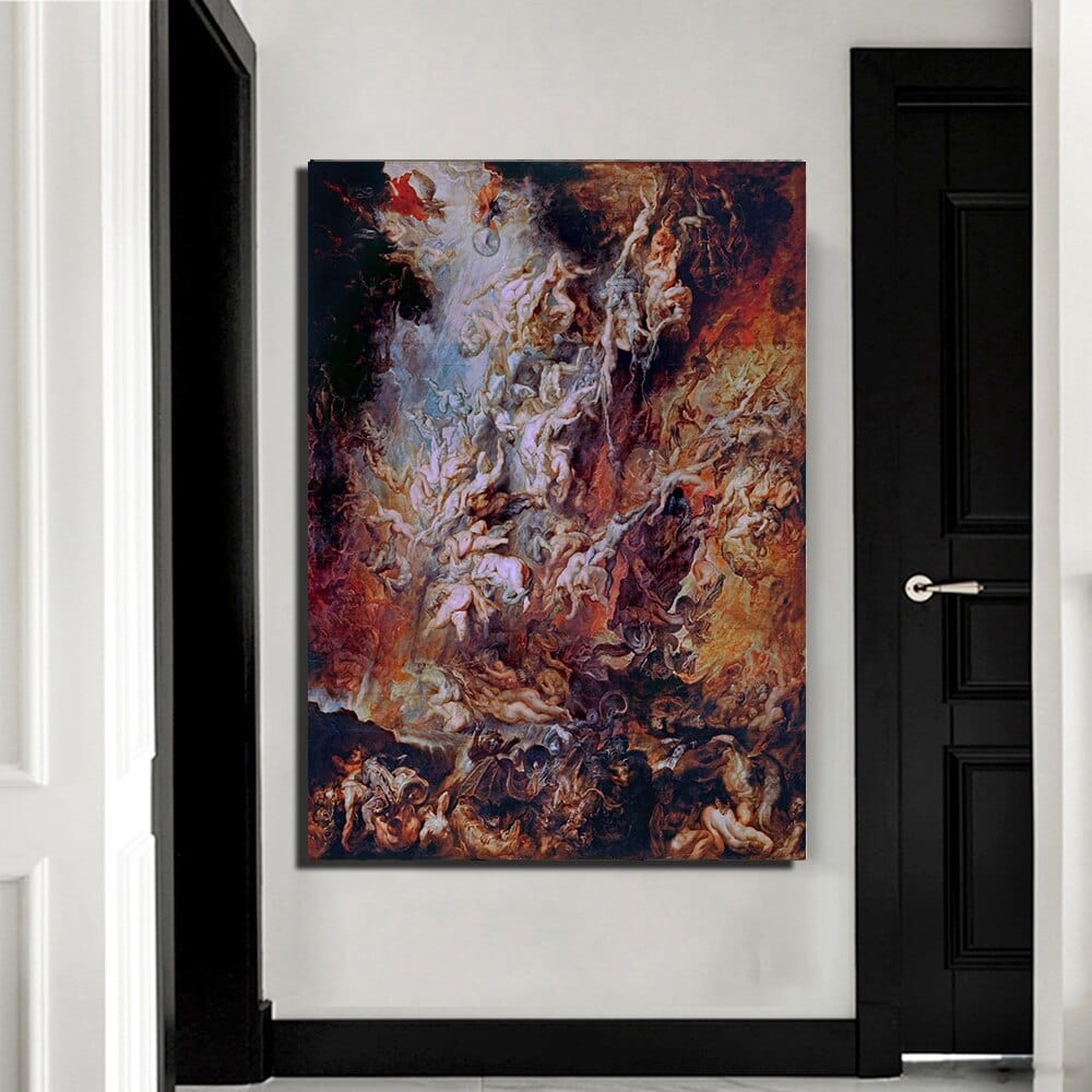 Arthia Designs - The Fall of the Damned Painting Canvas Art - Review