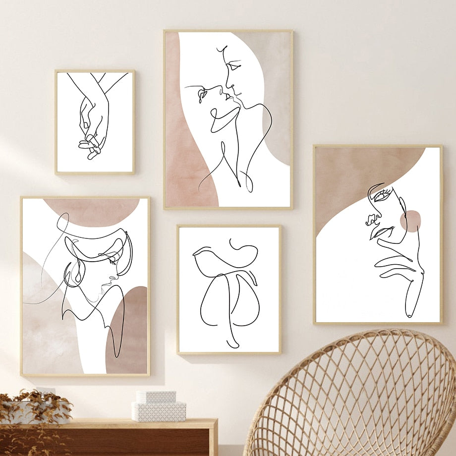 Arthia Designs - Abstract One-Line Love Lady Canvas Art - Review