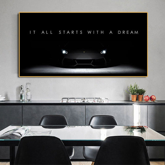 Arthia Designs - Starts With A Dream Motivational Canvas Art - Review