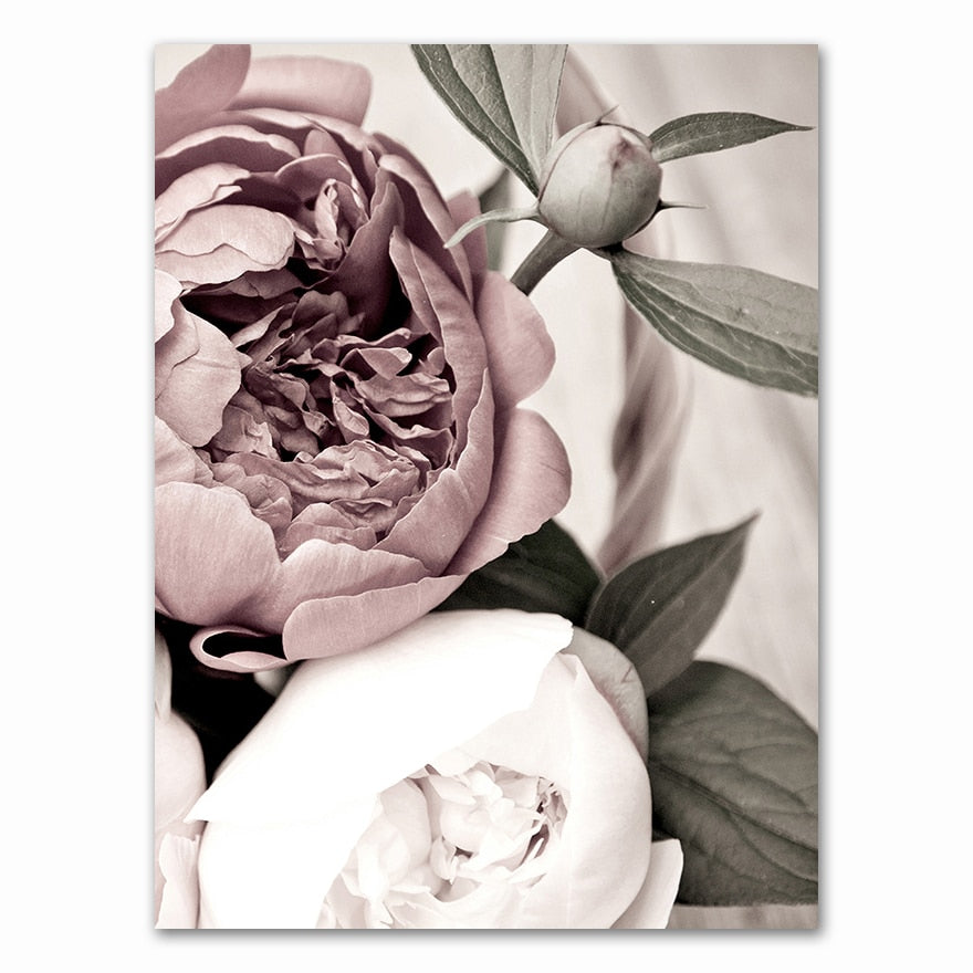 Arthia Designs - Nordic Pink White Flower Canvas Art - Review