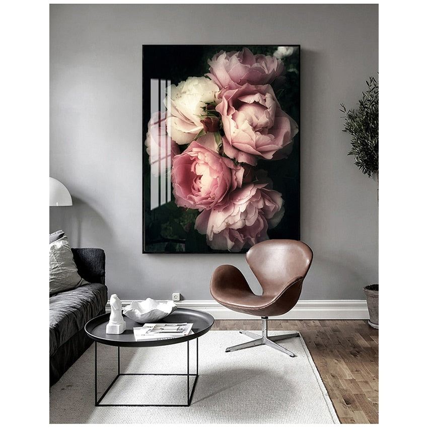 Arthia Designs - Vintage Pink Peony Flower Canvas Art - Review