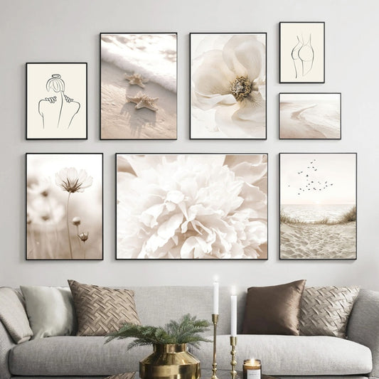 Arthia Designs - White Shell Beach Flower Canvas Art - Review