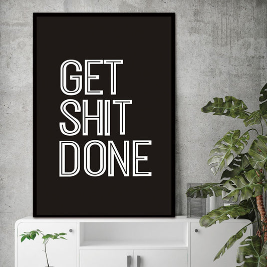 Arthia Designs - Get Shit Done Motivational Canvas Art - Review