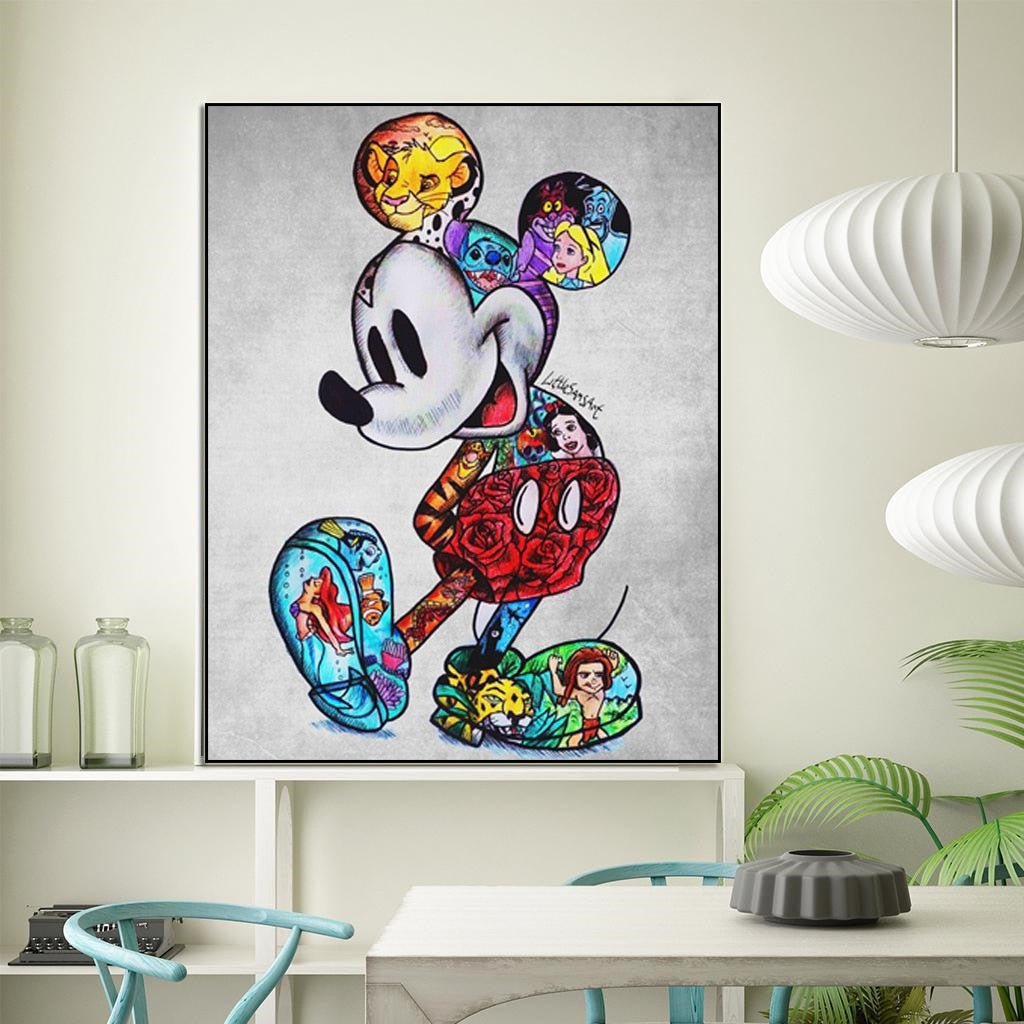 Arthia Designs - Graffiti Cartoon Mickey Mouse Canvas Art - Review