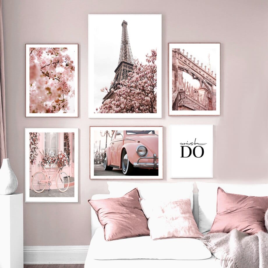 Arthia Designs - Vintage Pink Paris Lifestyle Canvas Art - Review