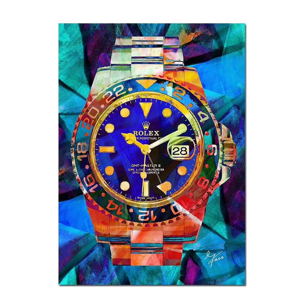 Arthia Designs - Diamond Rolex Graffiti Canvas Art - Review