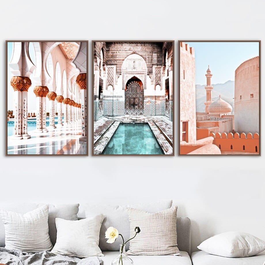 Arthia Designs - Luxury Moroccan Villa Resort Canvas Art - Review