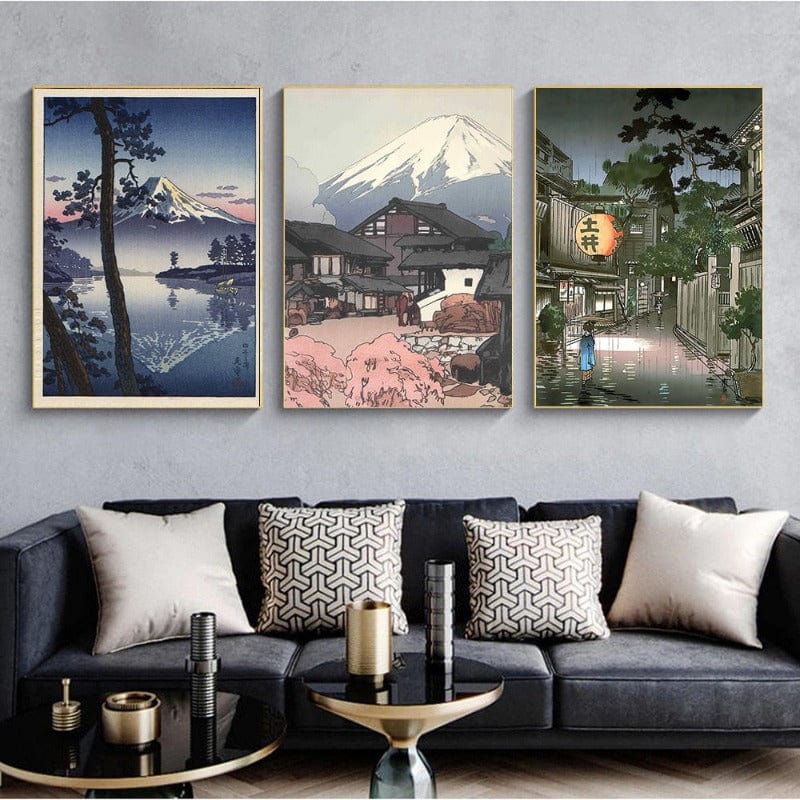 Arthia Designs - Vintage Japanese Village Painting Canvas Art - Review