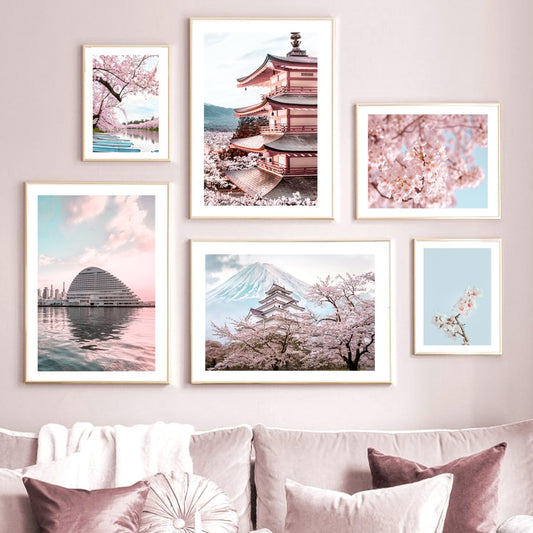 Arthia Designs - Japanese Tokyo Sakura Scenery Canvas Art - Review