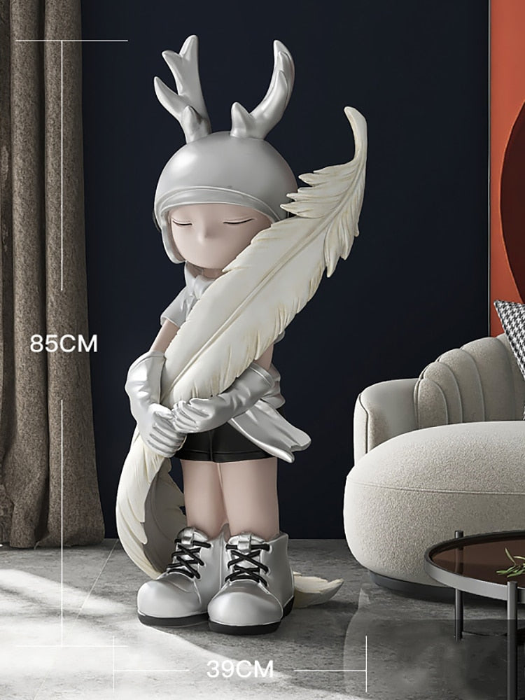 Arthia Designs - Antler Boy with Feather Statue - Review