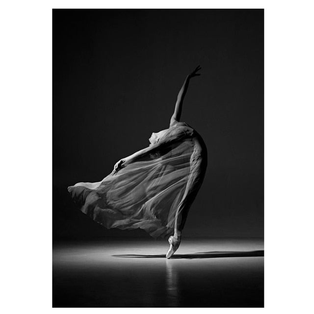 Arthia Designs - Black & White Ballet Dancer Canvas Art - Review