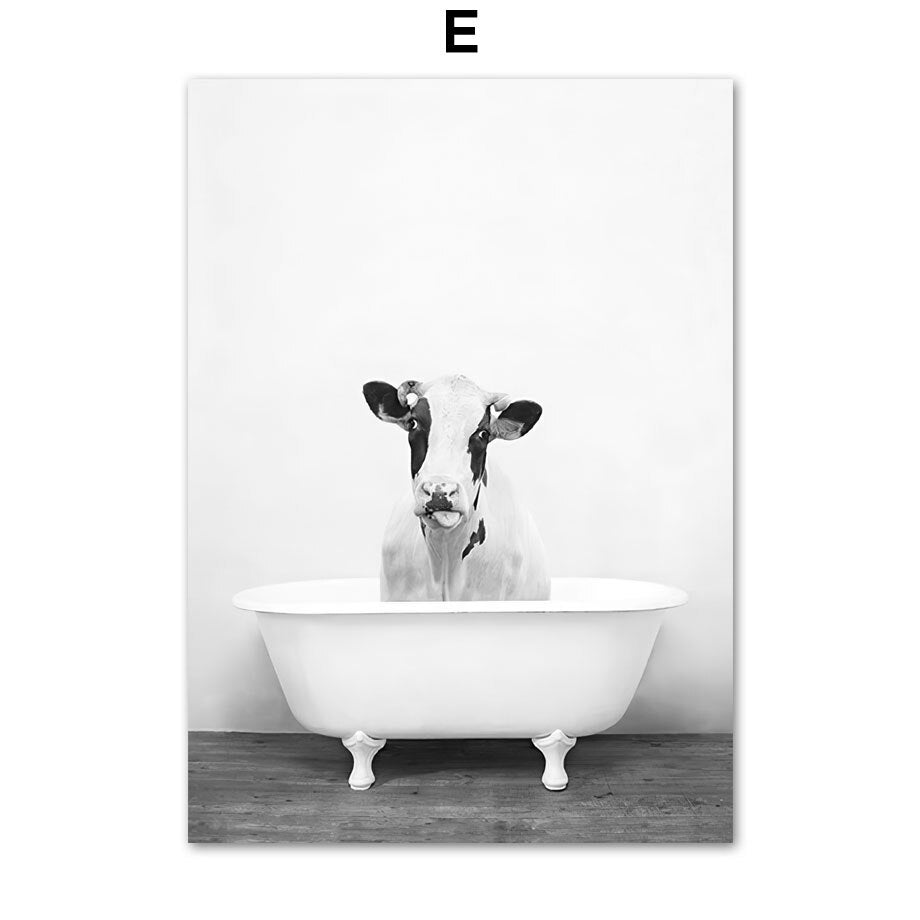 Arthia Designs - Cute Animals Bathing Canvas Art - Review