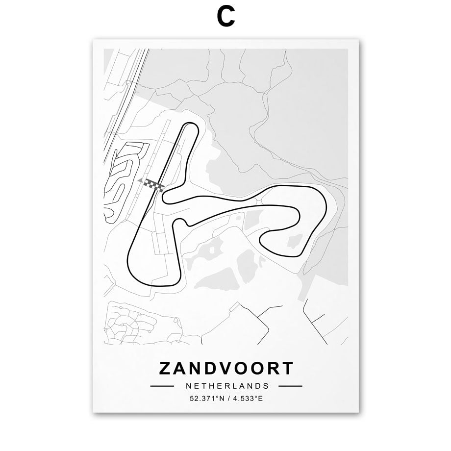 Arthia Designs - Formula One Circuit Map Canvas Art - Review