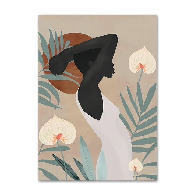 Arthia Designs - Abstract Floral African Woman Canvas Art - Review