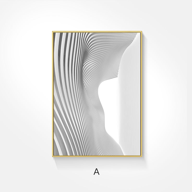 Arthia Designs - Abstract Wave Building Space Canvas Art - Review