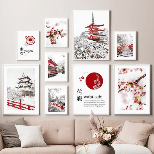 Arthia Designs - Winter Tokyo Temple Canvas Art - Review