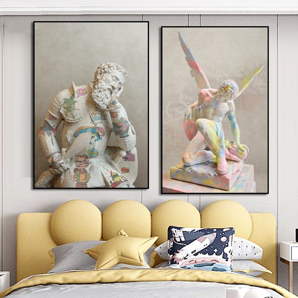 Arthia Designs - Graffiti Renaissance Angel Sculpture Canvas Art - Review