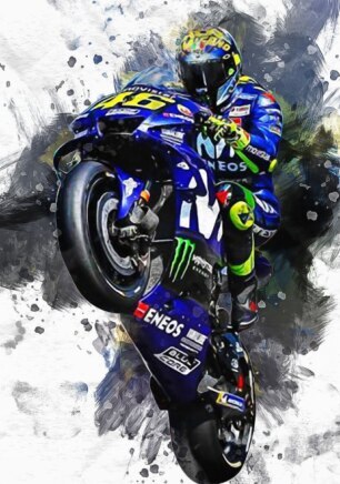 Arthia Designs - Watercolor Moto GP Canvas Art - Review