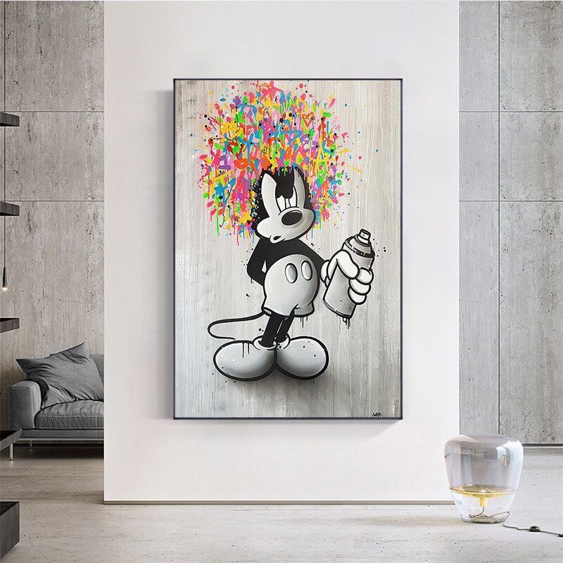 Arthia Designs - Graffiti Disney Mickey Mouse Canvas Art - Review