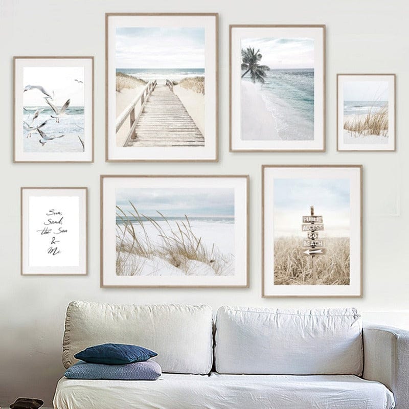 Arthia Designs - White Sand Public Beach Canvas Art - Review