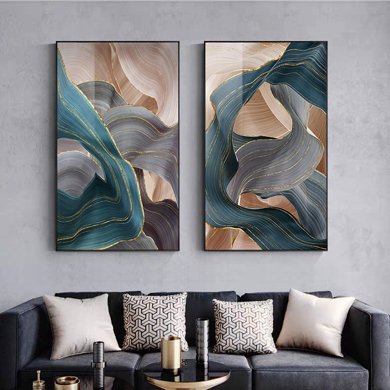 Arthia Designs - Nordic Abstract Luxury Ribbon Canvas Art - Review