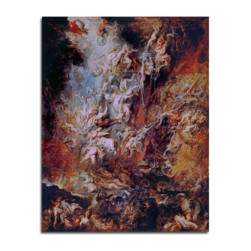 Arthia Designs - The Fall of the Damned Painting Canvas Art - Review