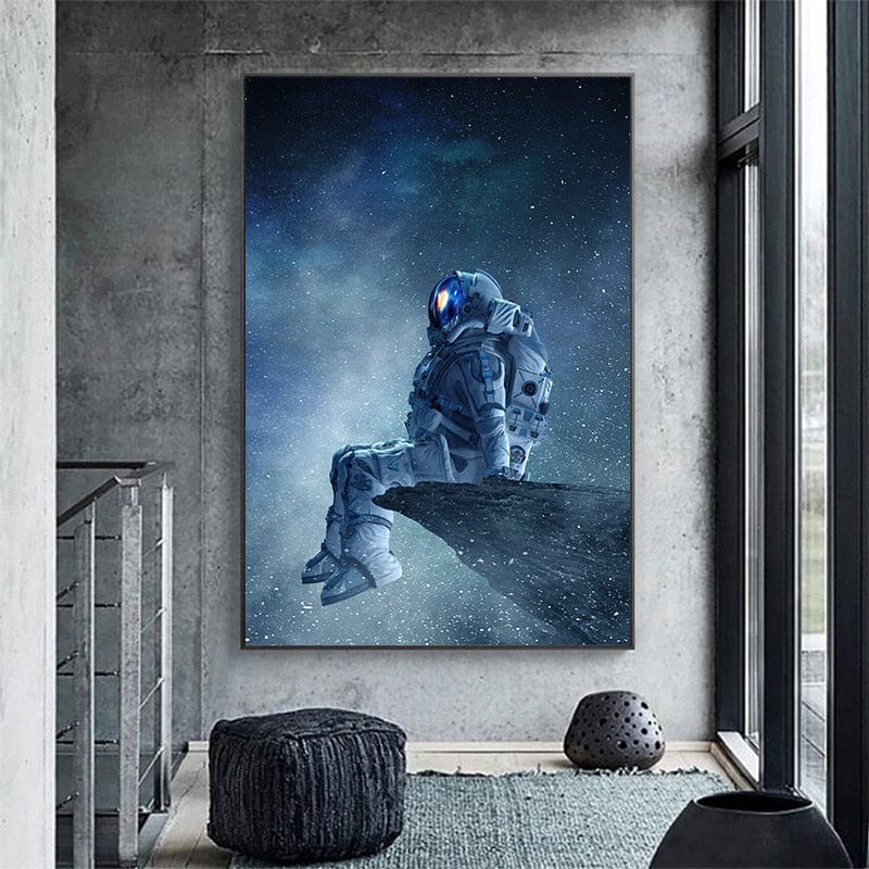 Arthia Designs - Lonely Astronaut Contemplating Canvas Art - Review