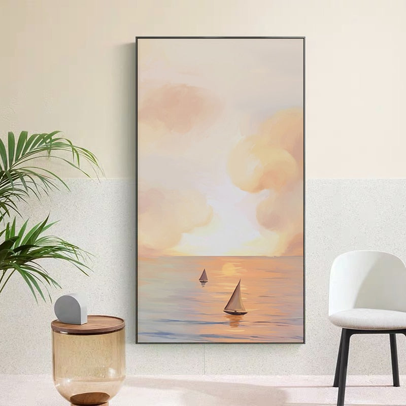 Arthia Designs - Sunset Seascape Abstract Canvas Art - Review