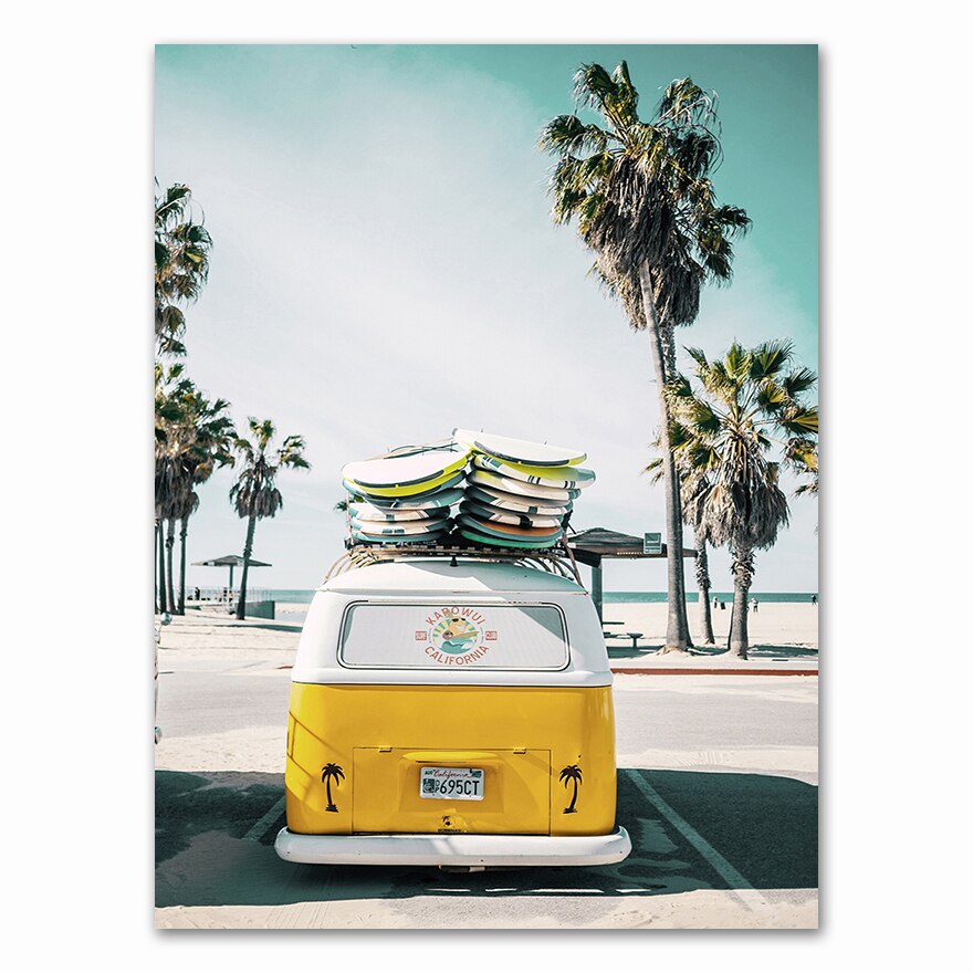 Arthia Designs - California Beach Surfing Canvas Art - Review