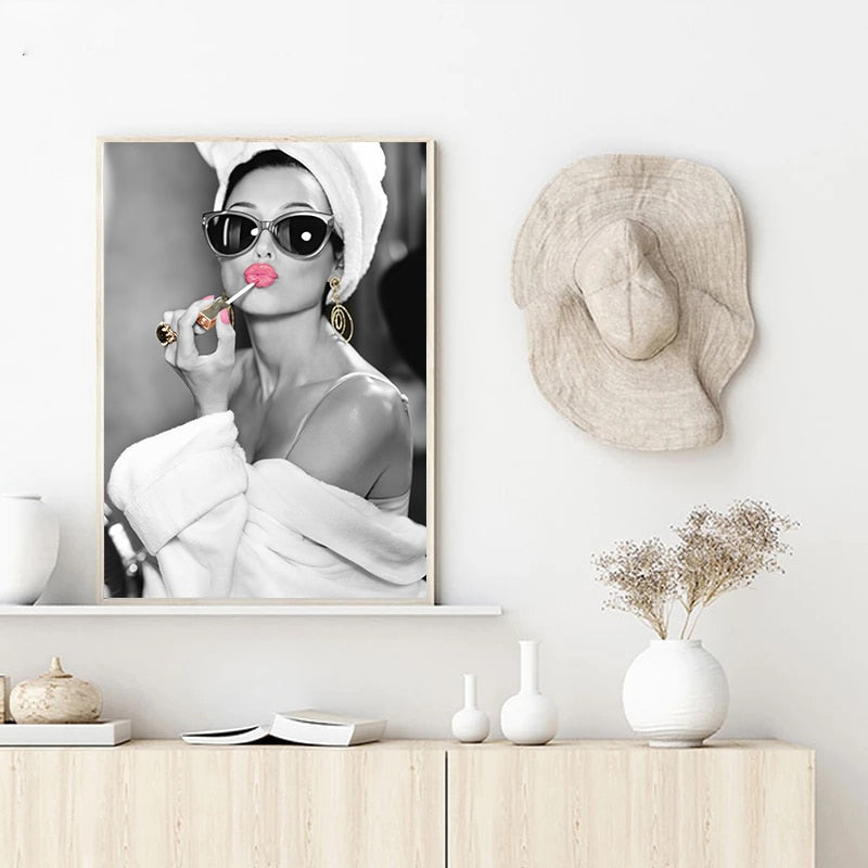 Arthia Designs - Black and White Fashion Lady Canvas Art - Review