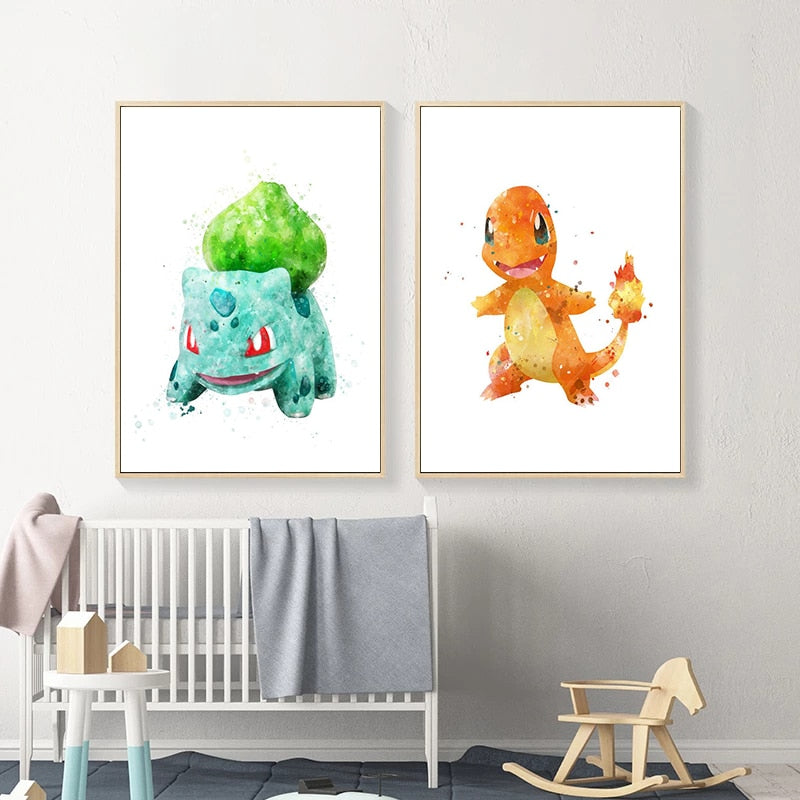 Arthia Designs - Funny Pokemon Watercolor Canvas Art - Review