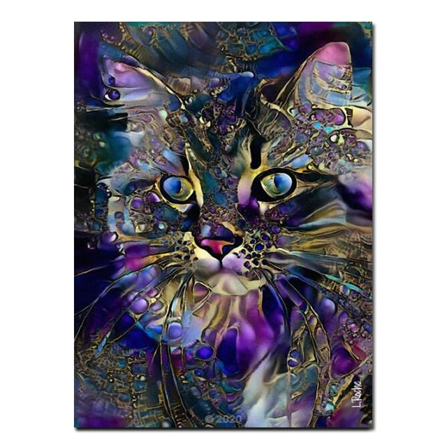 Arthia Designs - Colorful Cute Cat Canvas Art - Review