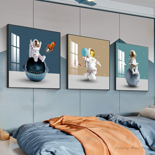 Arthia Designs - Tiny Space Astronauts Canvas Art - Review