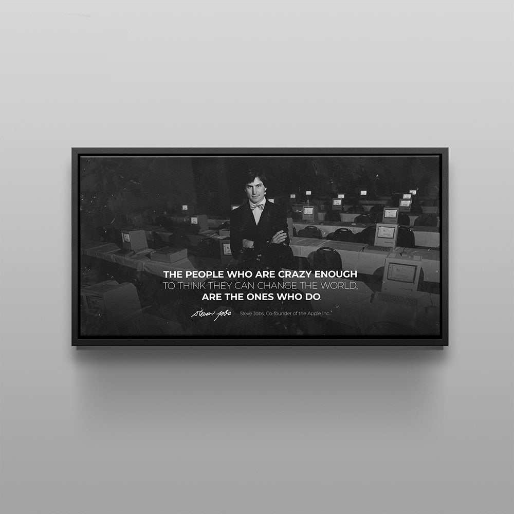 Arthia Designs - Steve Jobs Inspirational Quote Canvas Art - Review