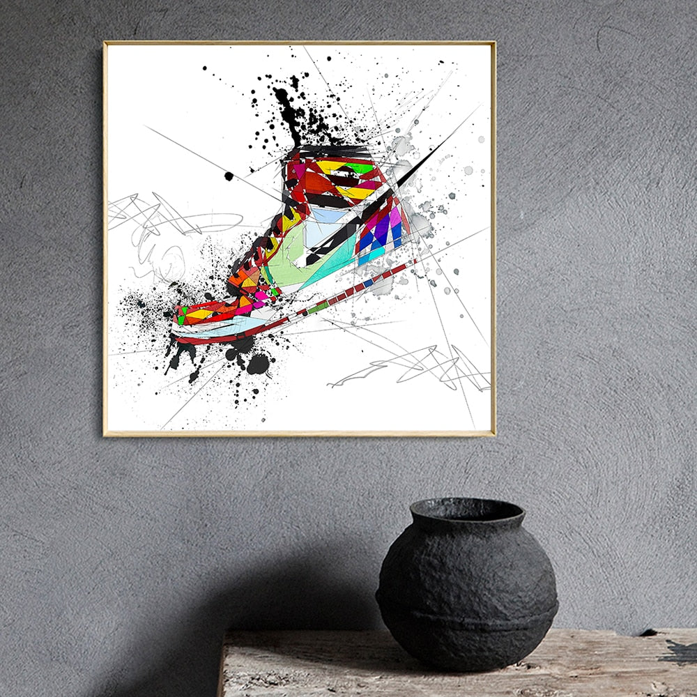 Arthia Designs - Abstract Graffiti Sports Shoes Canvas Art - Review