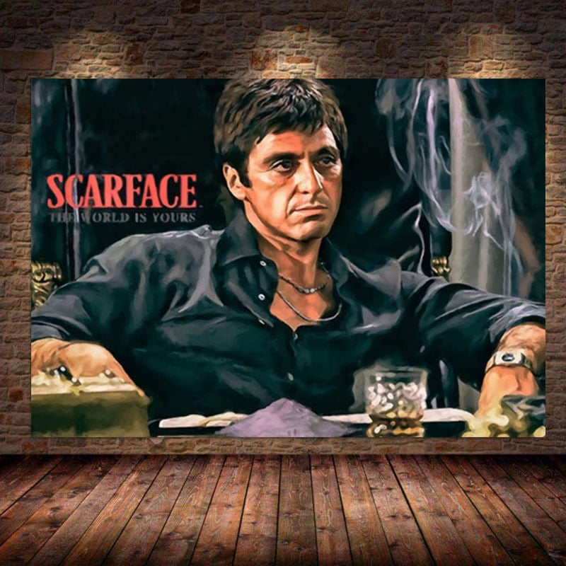 Scarface Movie Tony Montana Canvas Art – Arthia Designs