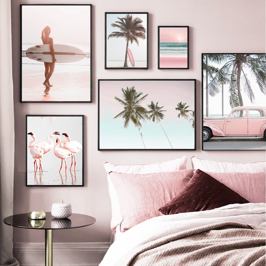 Arthia Designs - Pink Sunset Surfing Time Canvas Art - Review