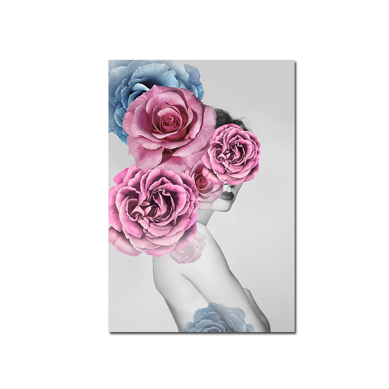 Arthia Designs - Modern Flower On Girl Head Canvas Art - Review