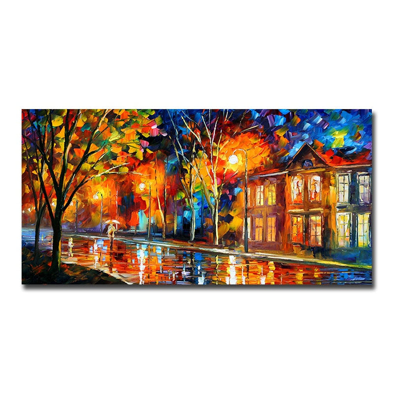 Arthia Designs - Modern Watercolor Street View Canvas Art - Review