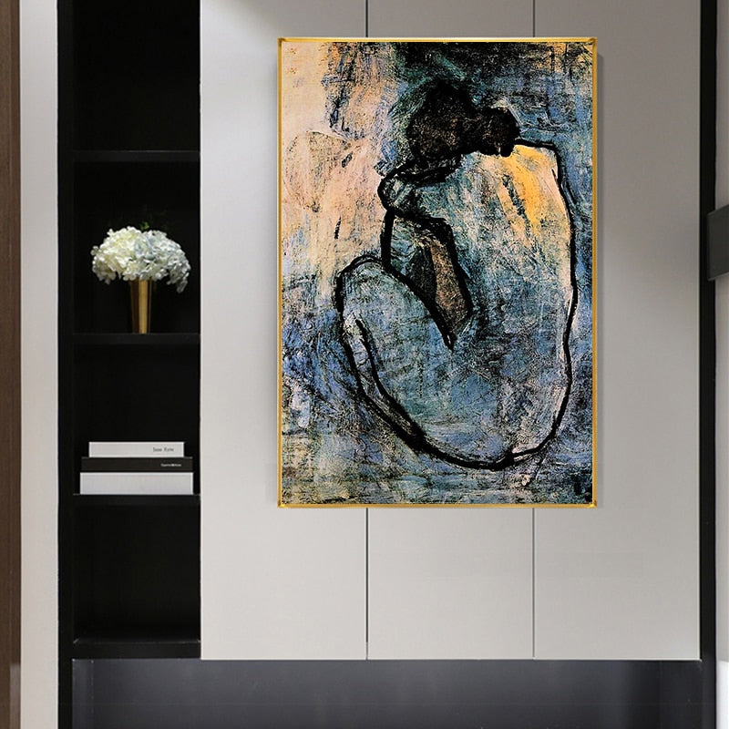 Arthia Designs - Abstract Blue Nude By Picasso Canvas Art - Review