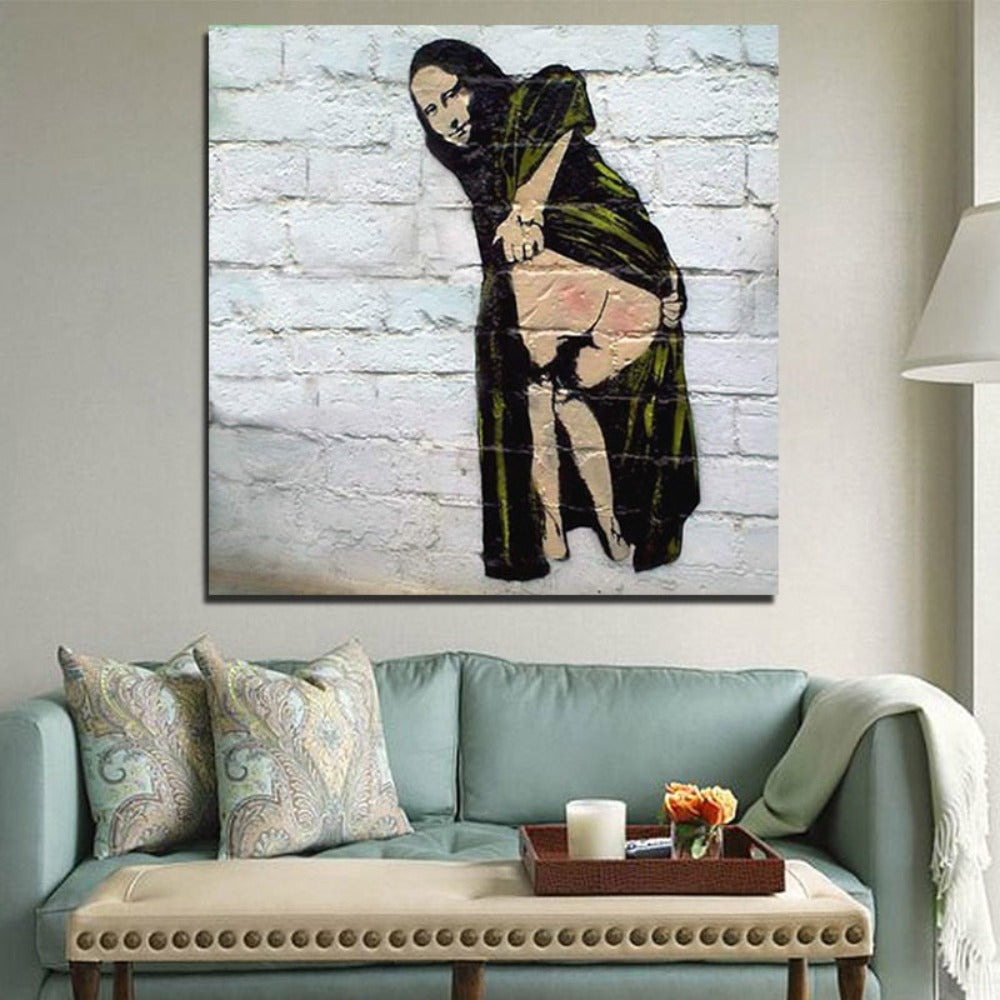 Arthia Designs - Funny Naughty Mona Lisa Canvas Art - Review